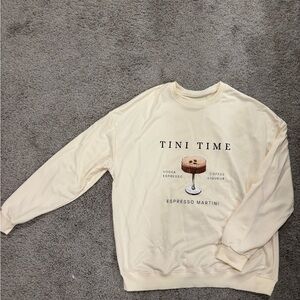 Cream Graphic women’s  long sleeve